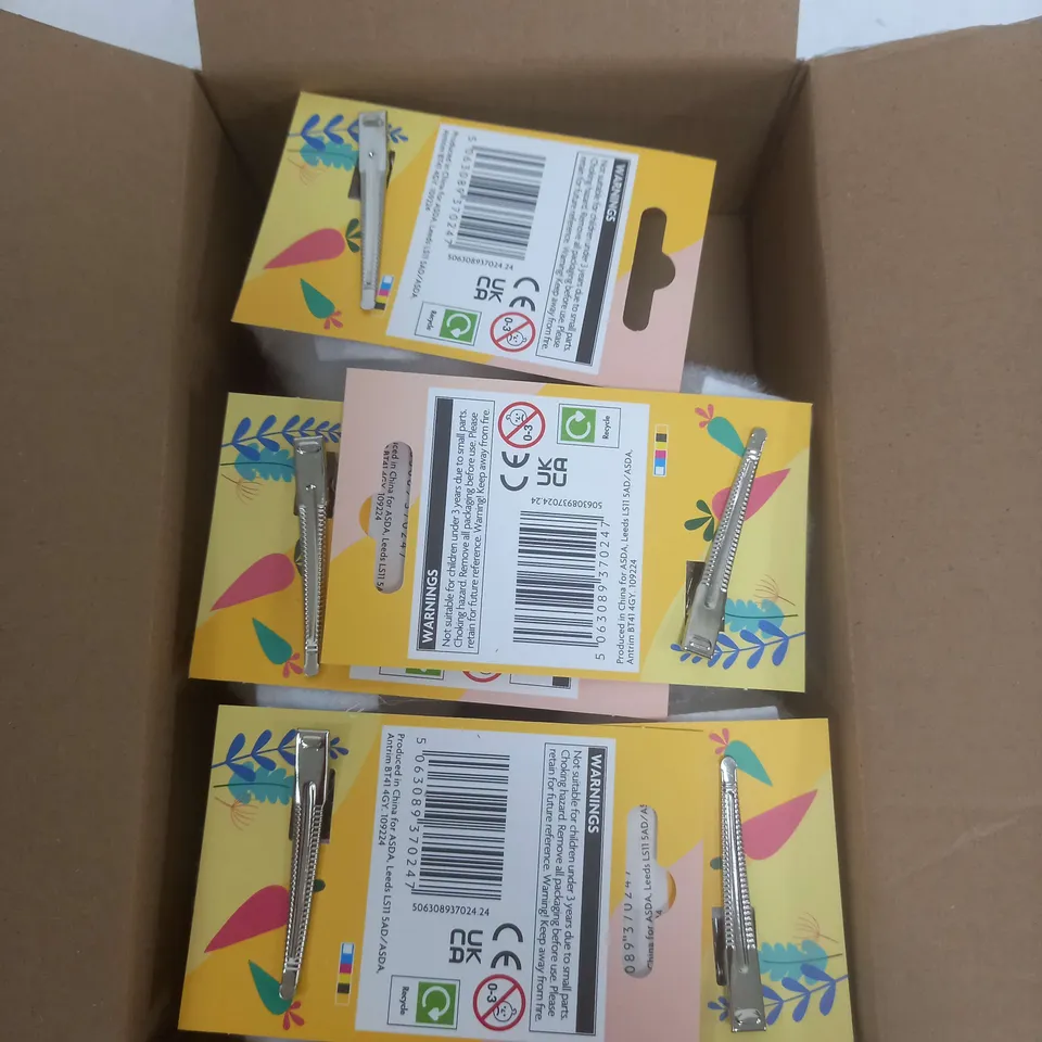 BOX OF GEORGE 6 CLIP ON EASTER BUNNY TAILS