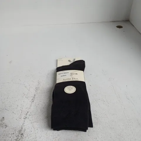 GLENMIUR 3 PACK BAMBOO FIBRE GENTLE GRIP SOCKS 7 - 11