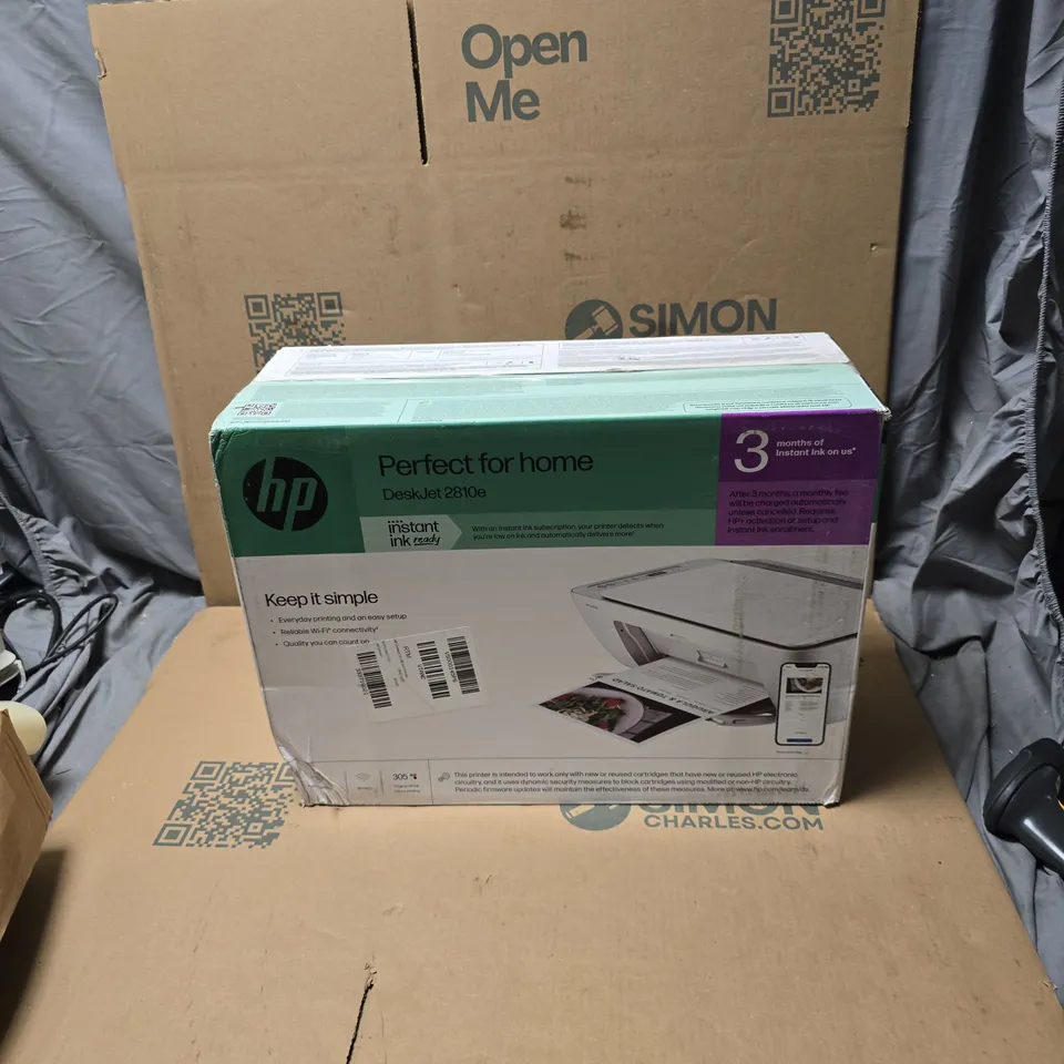 HP DESKJET 2810E PRINTER – HOME OFFICE WITH POWER LEAD AND HP 305 COLOUR CARTRIDGE
