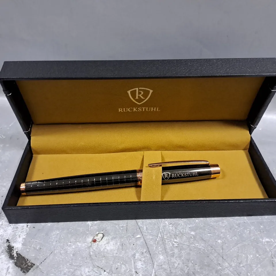 RUCKSTUHL STAINLESS STEEL LUXURY PEN IN GIFT BOX 