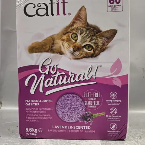 BOXED CATIT GO NATURAL LAVENDER SCENTED PEA HUSK CLUMPING CAT LITTER