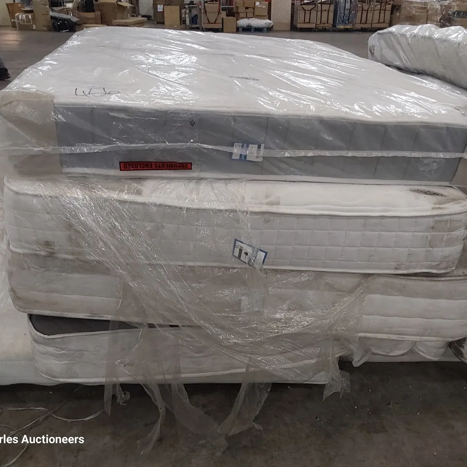 FIVE ASSORTED MATTRESSES BAGGED / UNBAGGED