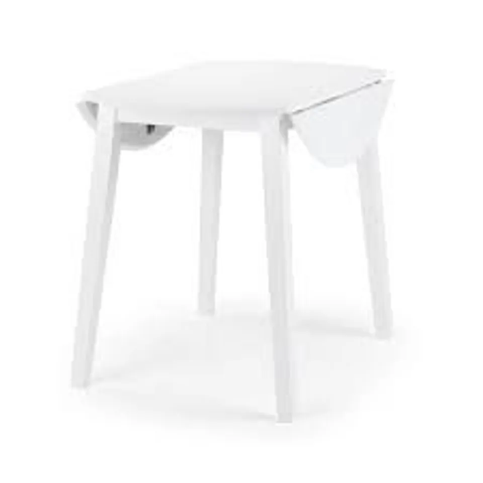 BOXED JULIAN BOWEN COAST DROPLEAF TABLE - WHITE (1 BOX)