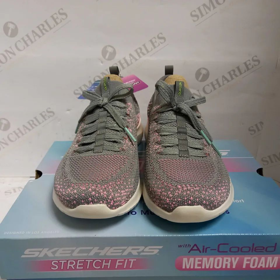 SKECHERS ULTRA FLEX GREY TRAINERS - UK SIZE 5