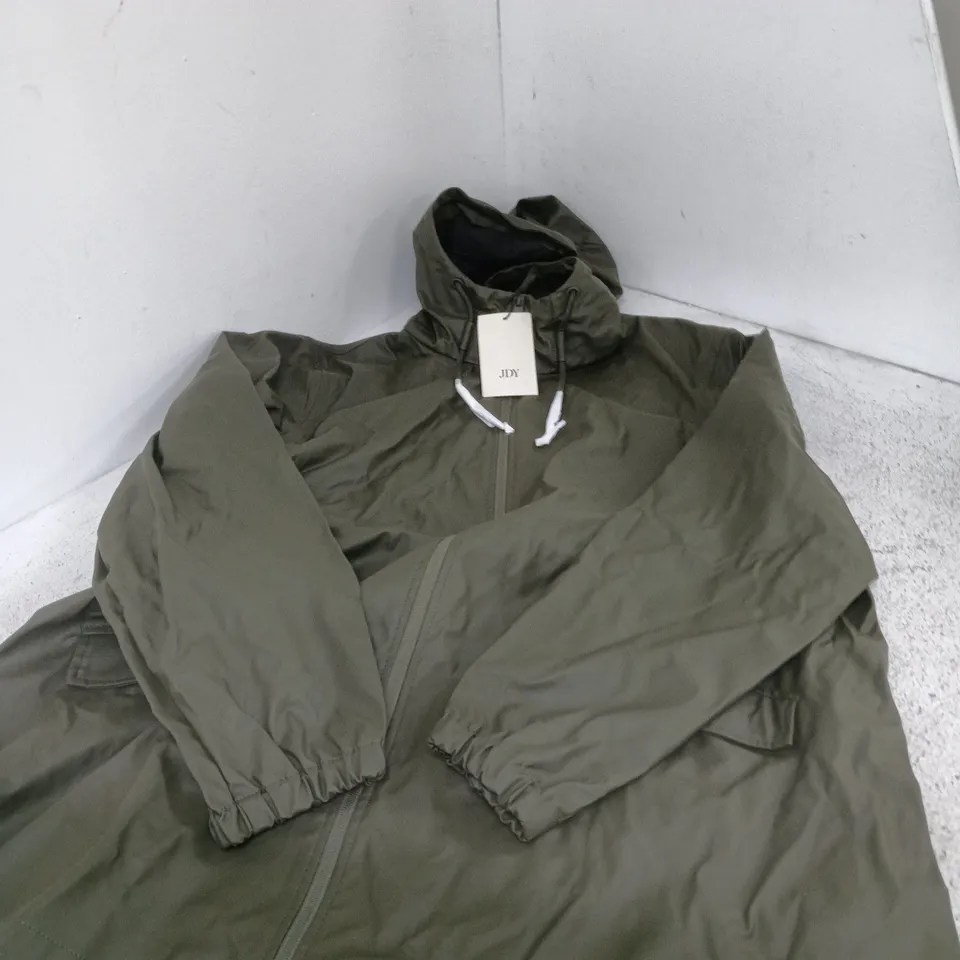 JDY GREEN PARKA JACKET, SIZE XXL (UK M)