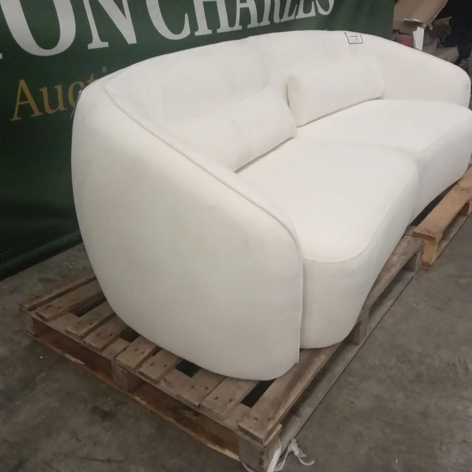 DANETTI ZOEY IVORY BOUCLE 3 SEATER SOFA RRP £1299
