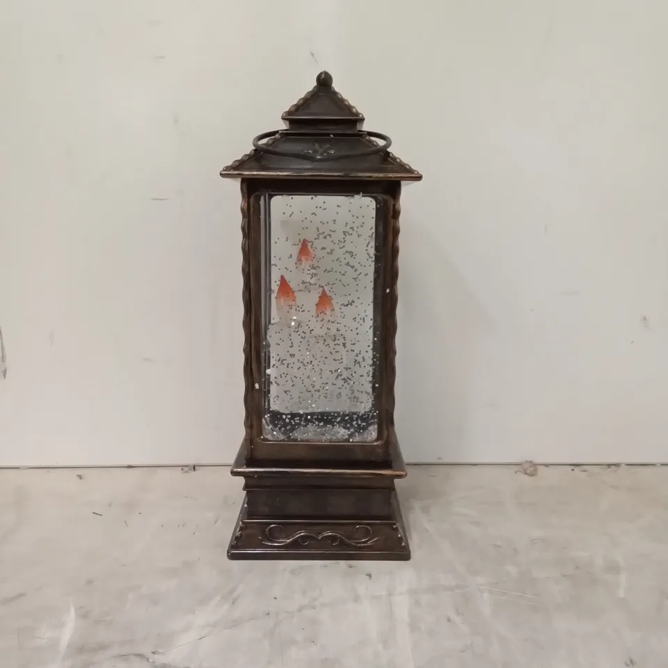 BOXED SNOWTIME WATER LANTERN 
