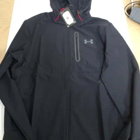 UNDER ARMOUR VANISH WOVEN JACKET IN BLACK - SIZE UNSPECIFIED