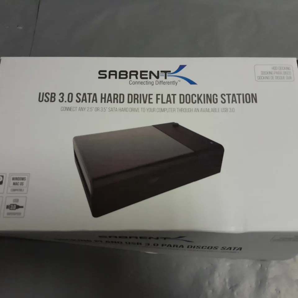 SABRENT USB 3.0 SATA HARD DRIVE FLAT DOCKING STATION