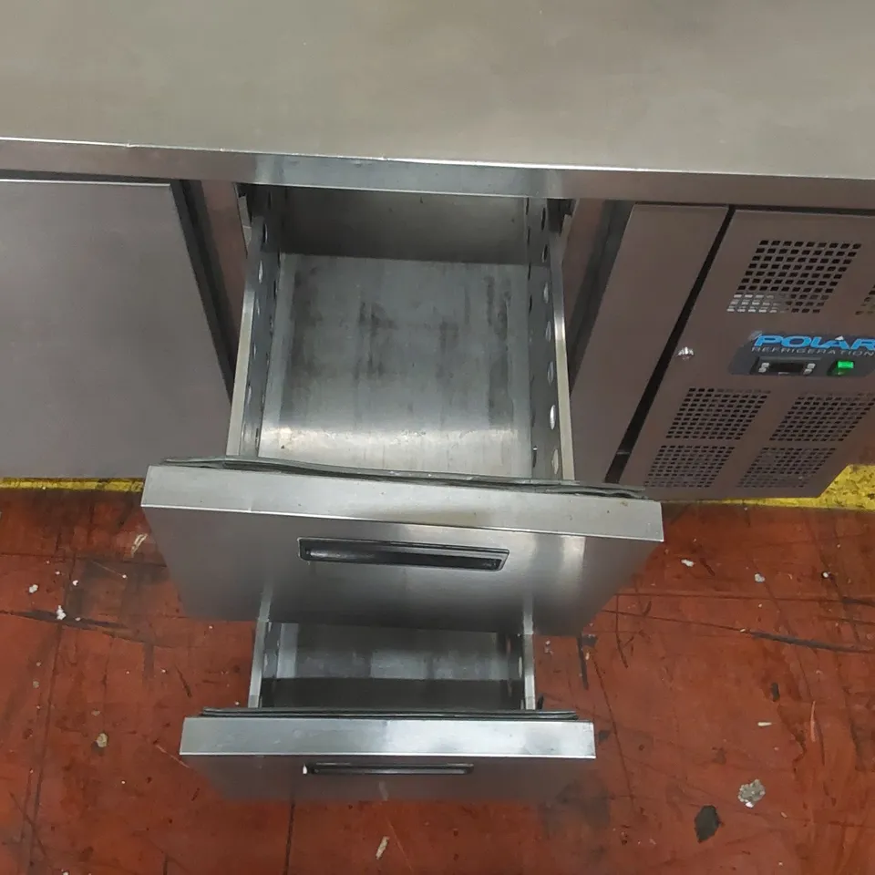 POLAR COMMERCIAL COUNTER FRIDGE 2 DRAW/2 DOOR - GD874