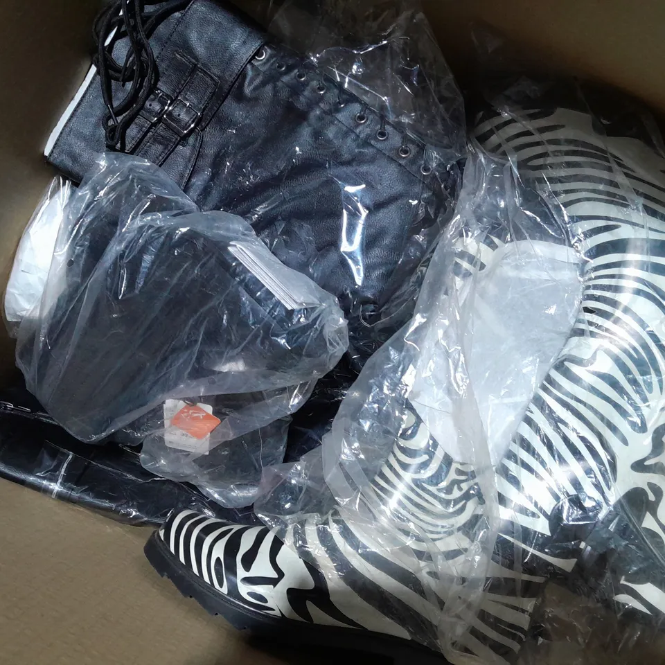 APPROXIMATELY 10 PAIRS OF ASSORTED WOMEN SHOES IN VARIOUS STYLES AND SIZES 