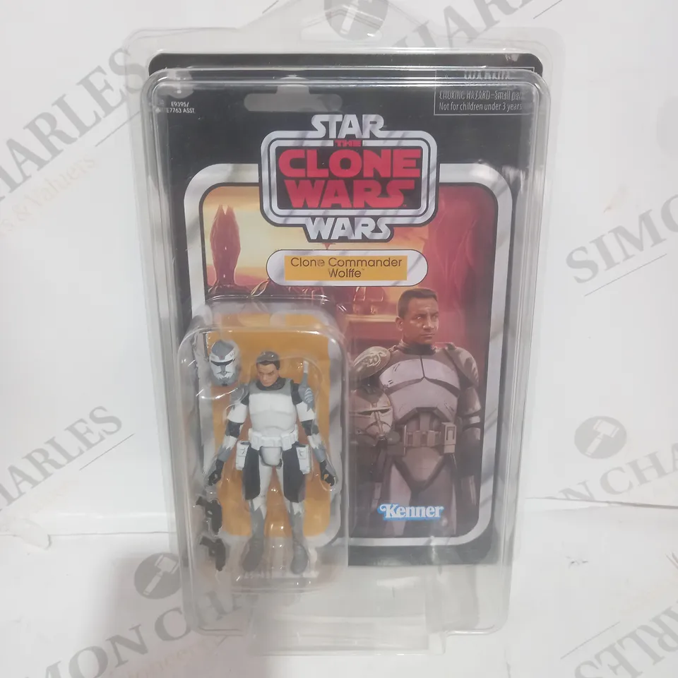 DISNEY HASBRO STAR WARS CLONE WARS VINTAGE COLLECTION CLONE COMMANDER WOLFFE 3.75 