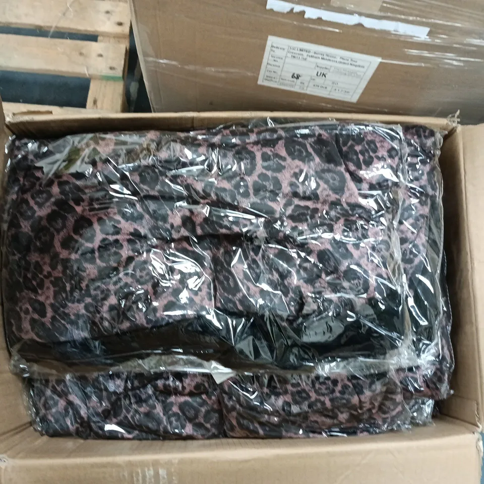 A BOX OF APROXIMATELY 18 TAMSY LEOPARD PRINT SHAWLS