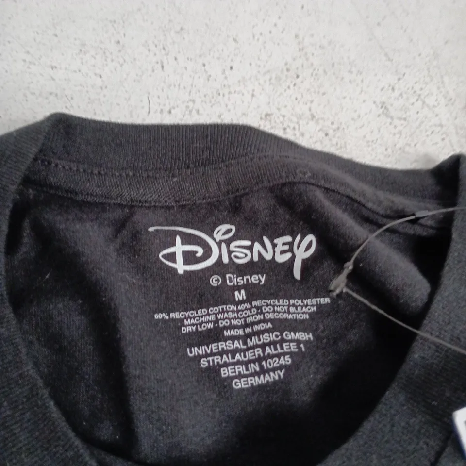 DISNEY MICKEY MOUSE T-SHIRT, BLACK, UK M 