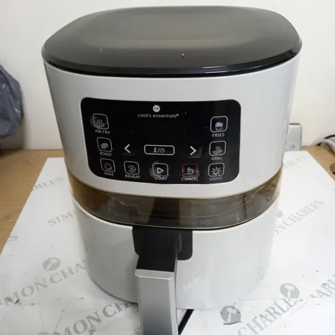COOK'S ESSENTIALS 5.8L AIR FRYER IN SLATE GREY - VISABLE DAMAGE