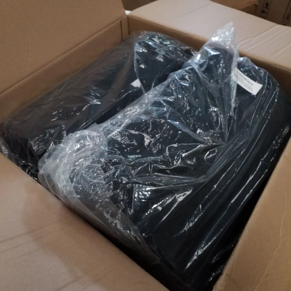 BOX CONTAINING APPROXIMATELY 5 PHZ FOOTRESTS WITH 2 OPTIONAL FOOT CUSHIONS