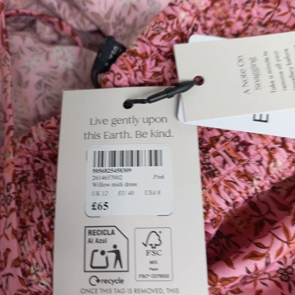 NOBODYS CHILD WILLOW MIDI DRESS – UK 12