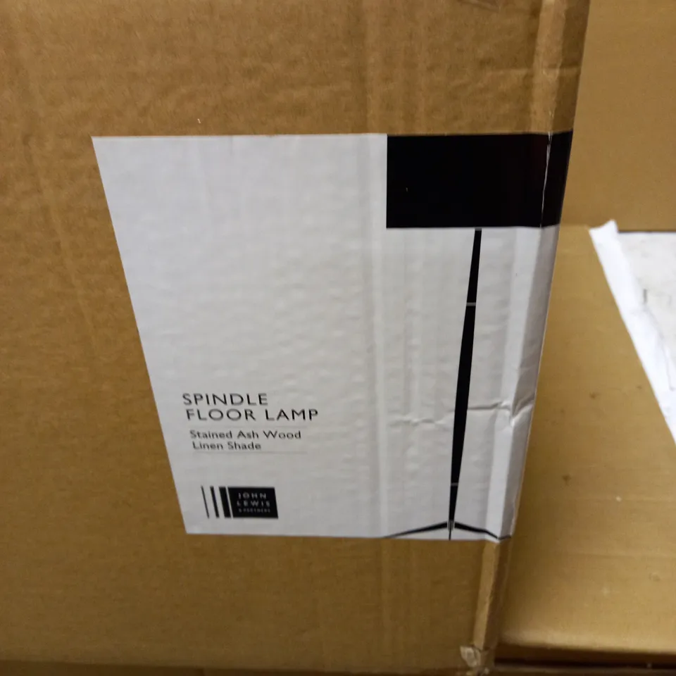 BOXED JOHN LEWIS SPINDLE FLOOR LAMP