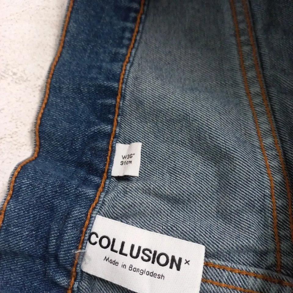 COLLUSION DENIM SHORTS – MEN'S, UK 36 (W36), MADE IN BANGLADESH
