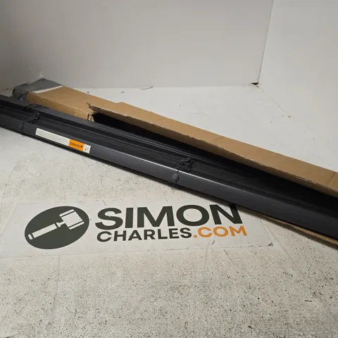 RETRACTABLE ROLLER BLINDS IN GREY - SIZE UNSPECIFIED