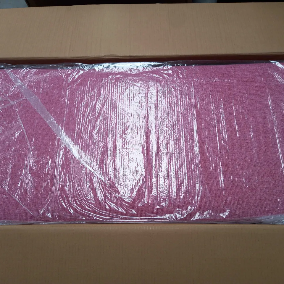 ALISON CORK STORAGE OTTOMAN RASPBERRY - COLLECTION ONLY