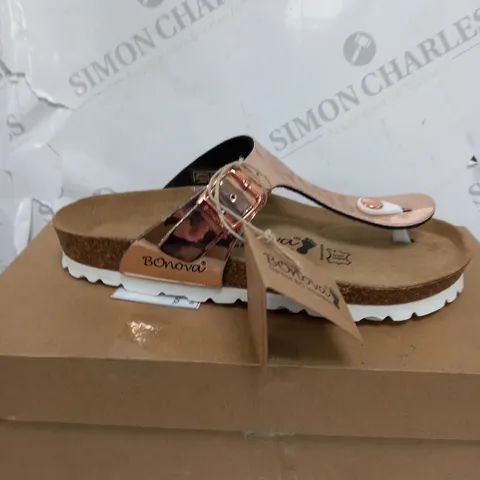 BONOVA IBIZA SANDAL ROSE GOLD - SIZE 3