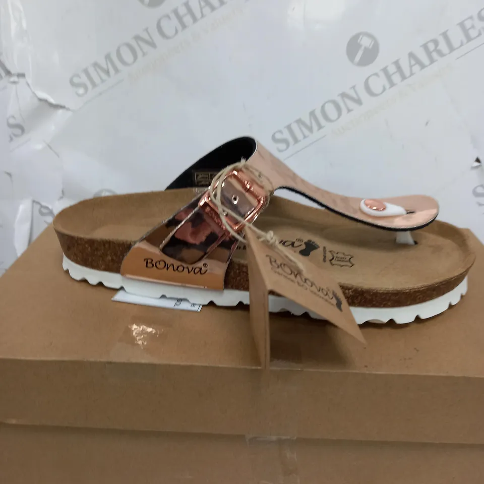 BONOVA IBIZA SANDAL ROSE GOLD - SIZE 3