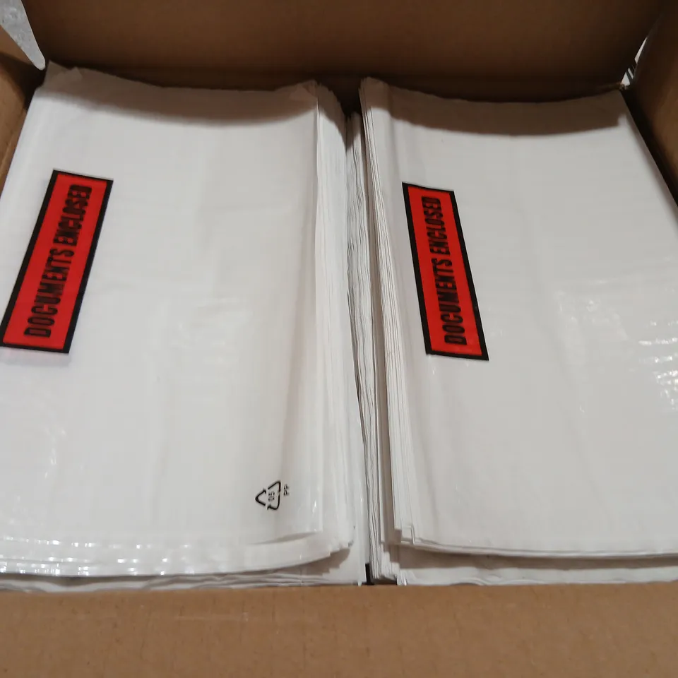 PALLET OF APPROXIMATELY 100 BOXES OF 1000 225 X 122MM AFFIX DOCUMENT POUCHES
