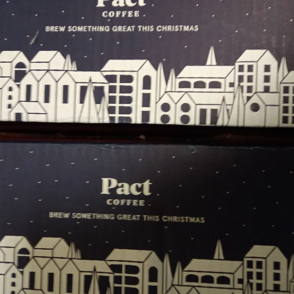 LOT OF 3 PACT COFFEE 25-DAY ADVENT CALENDARS
