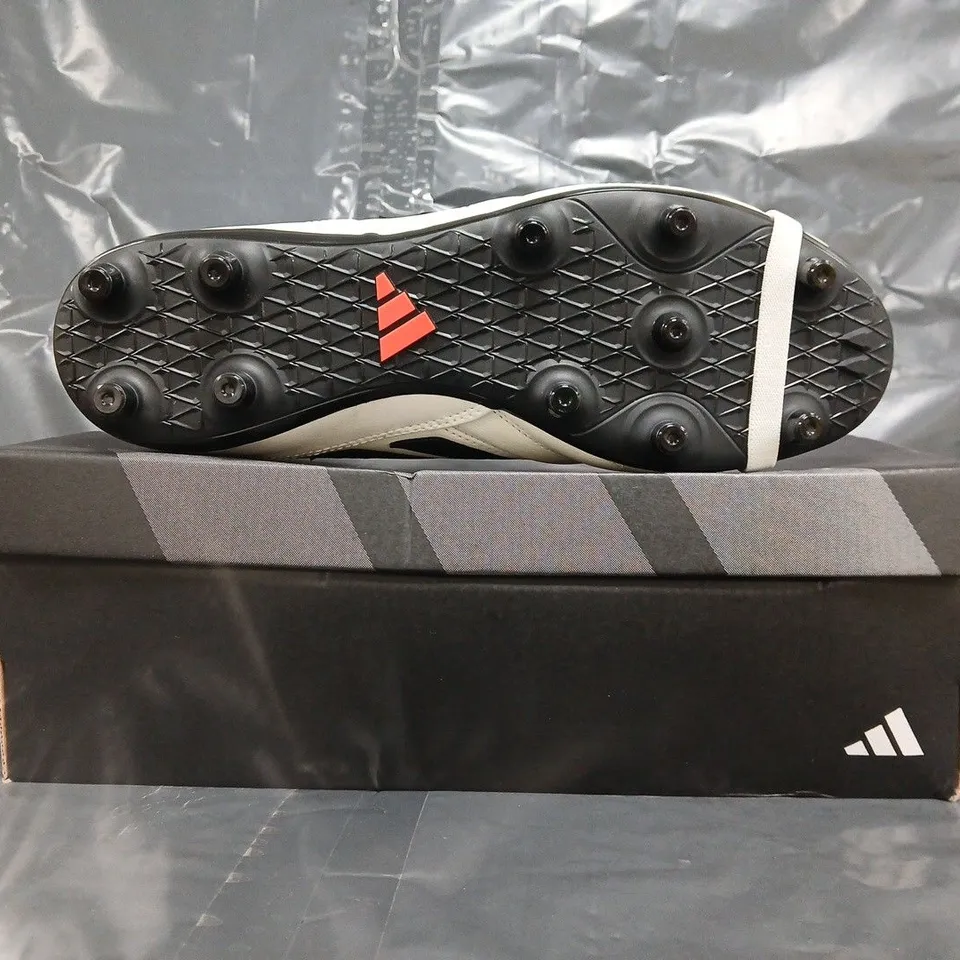 BOXED PAIR OF ADIDAS COPA GLORO FOOTBALL BOOTS IN WHITE/BLACK/RED SIZE UK 11.5
