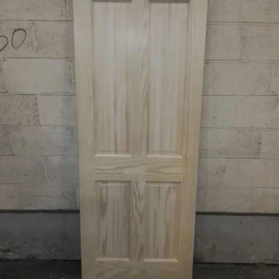 SEALED 4-PANEL CLEAR PINE PANEL INTERNAL DOOR // 2032MM X 813MM