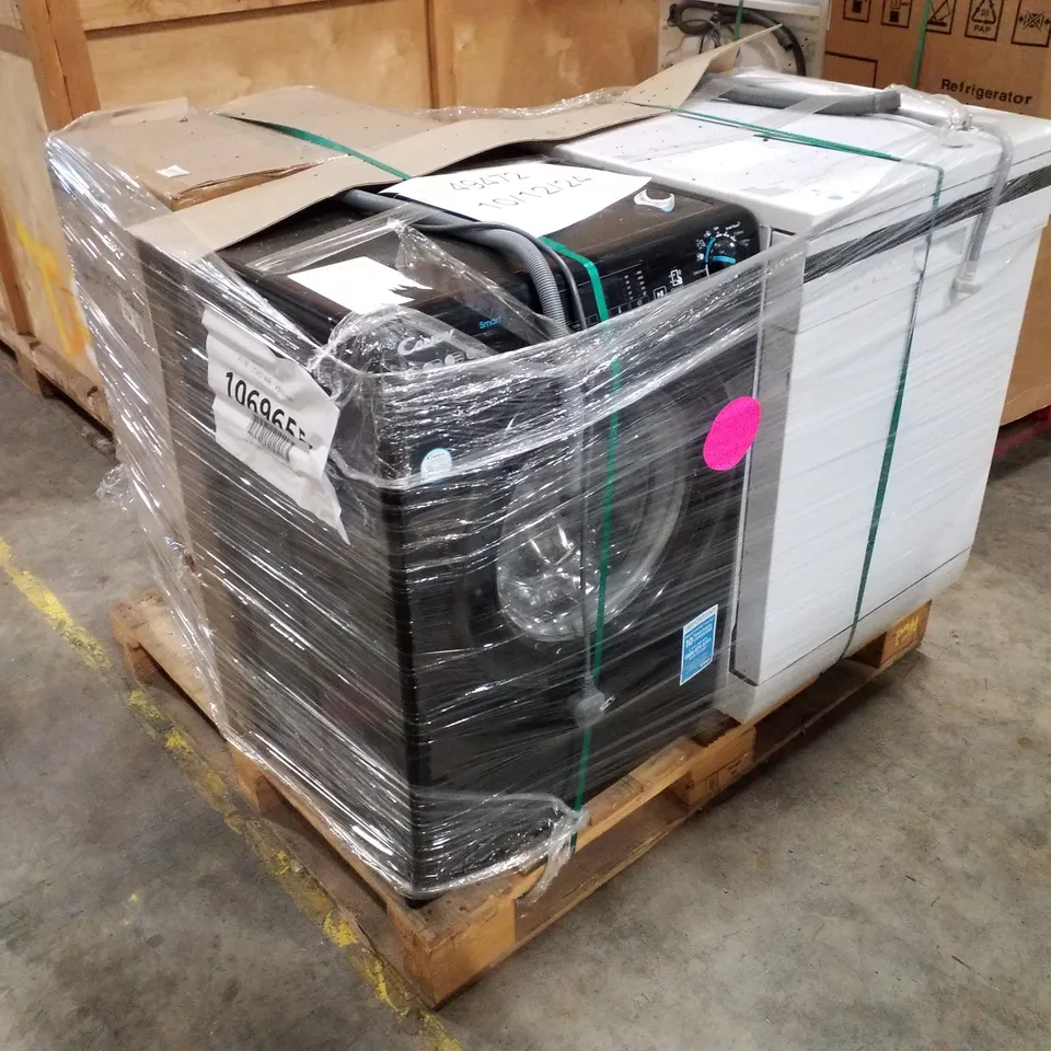 PALLET OF APPROXIMATELY 4 UNPROCESSED RAW RETURN WHITE GOODS TO INCLUDE;