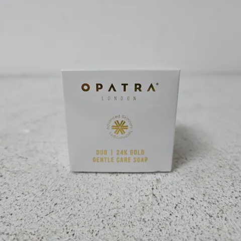BOXED AND SEALED OPATRA LONDON DUO 24K GOLD GENTLE CARE SOAP (90G)