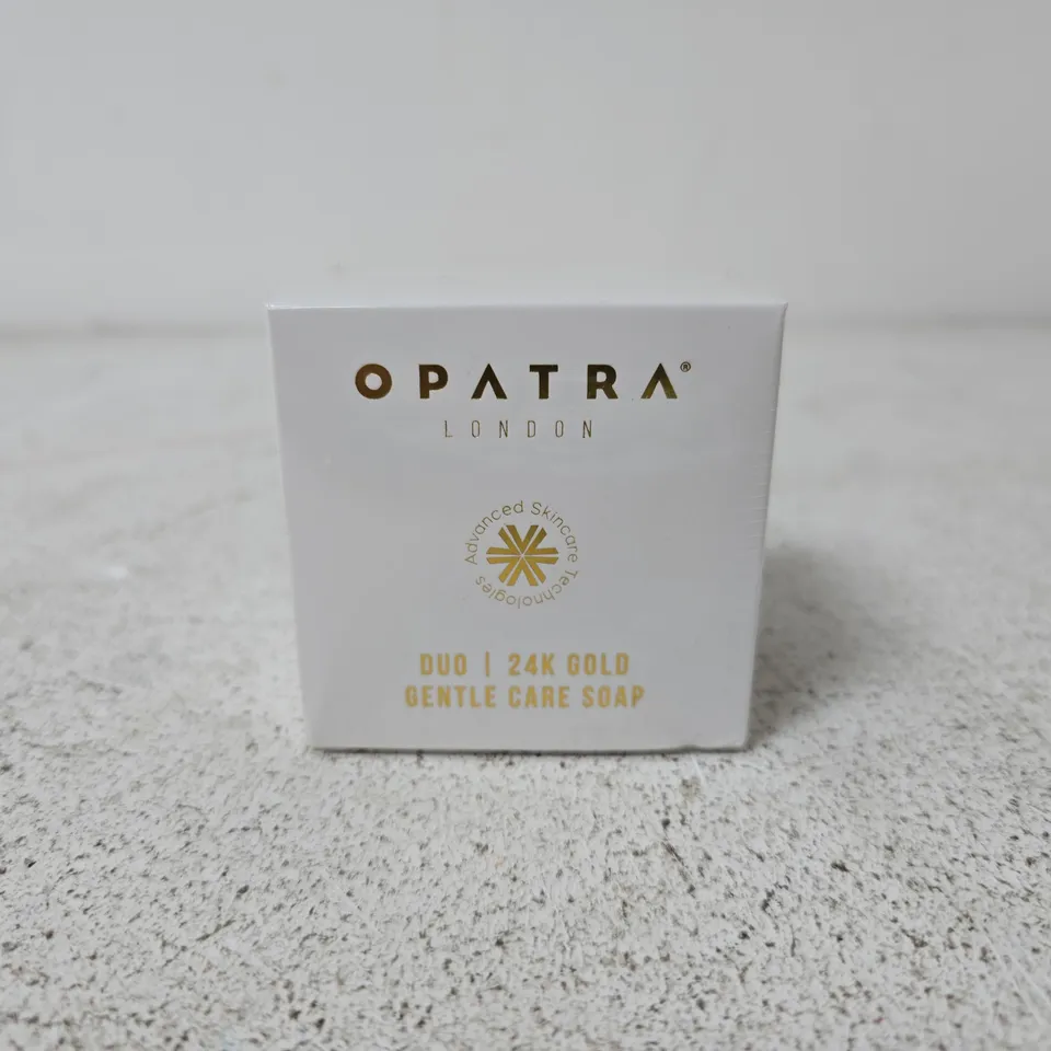 BOXED AND SEALED OPATRA LONDON DUO 24K GOLD GENTLE CARE SOAP (90G)