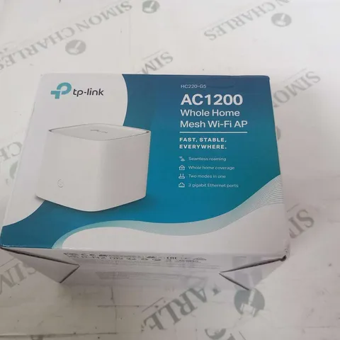 BOXED TP-LINK AC1200 WHOLE HOME MESH WI-FI AP HC220-G5
