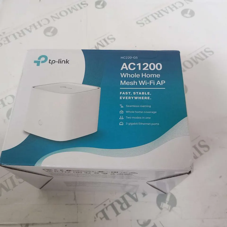 BOXED TP-LINK AC1200 WHOLE HOME MESH WI-FI AP HC220-G5