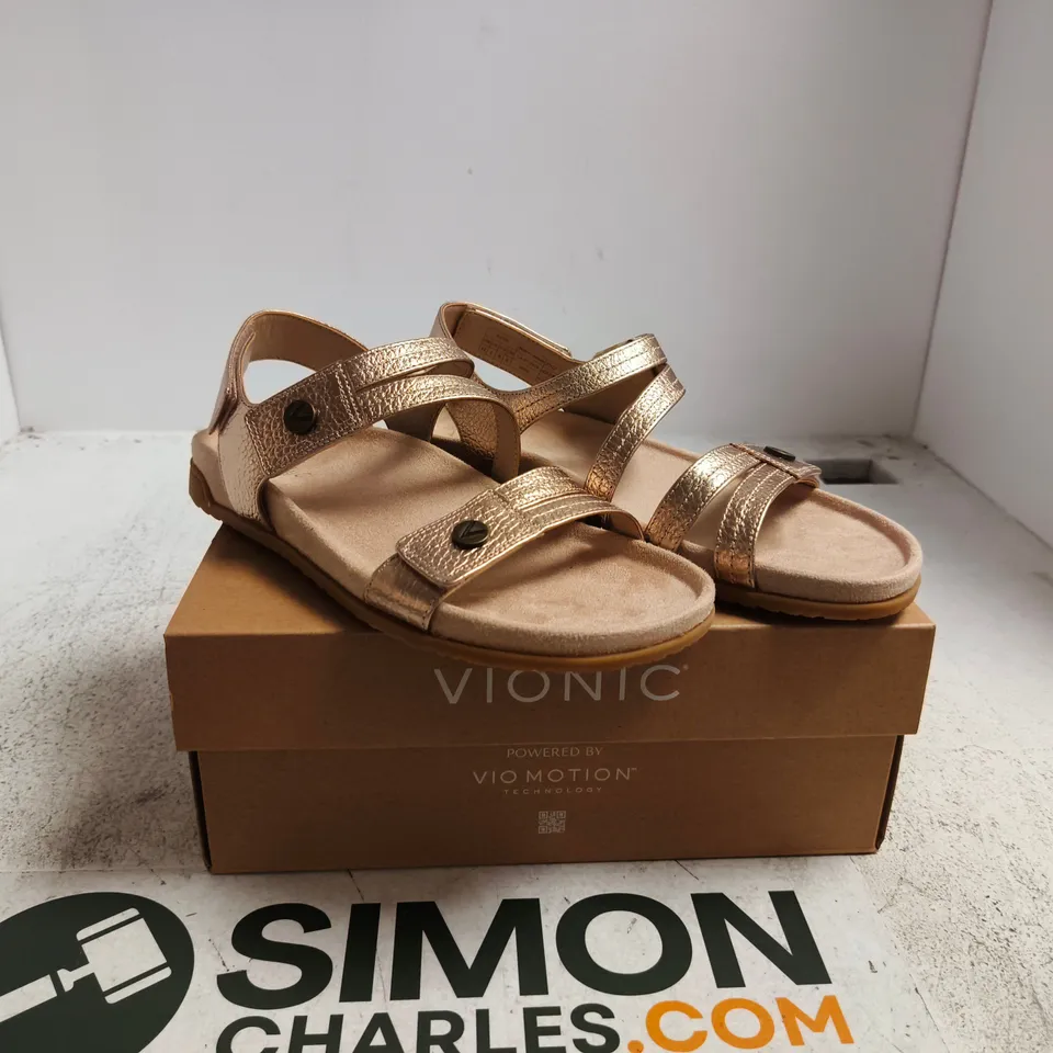 VIONIC WOMEN’S SANDALS – ROSE GOLD UK 6