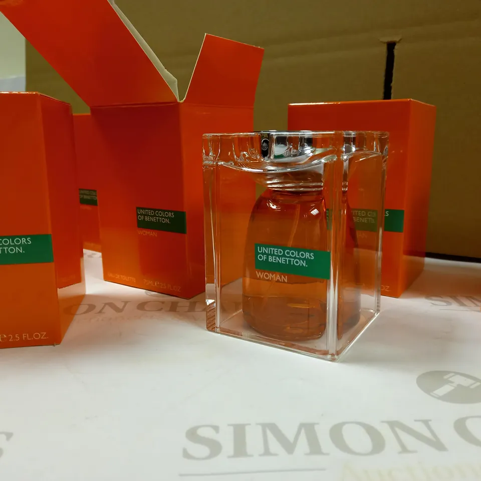 LOT OF APPROX 8 UNITED COLORS OF BENETTON WOMAN - 75ML