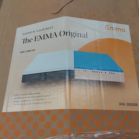 BOXED THE EMMA ORIGINAL KING SIZE MEMORY FOAM MATTRESS
