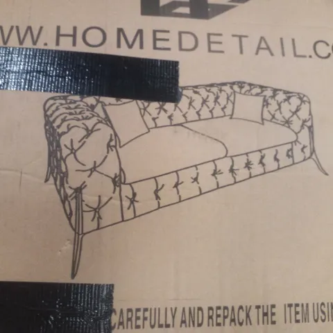 BOXED HOME DETAIL 2 SEATER SOFA
