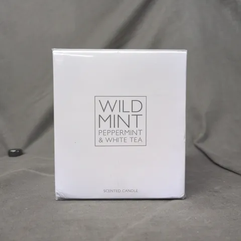 THE WHITE COMPANY WILD MINT PEPPERMINT & WHITE TEA SCENTED CANDLE