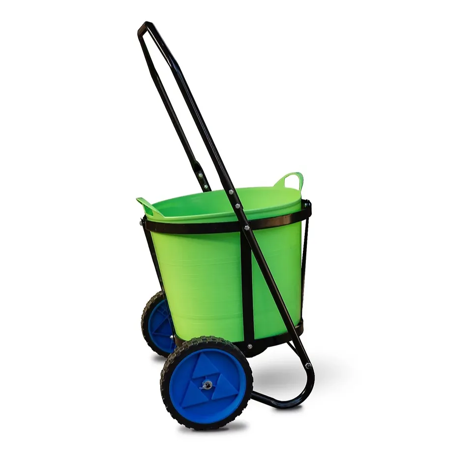 OUTLET BUILDCRAFT GARDEN TROLLEY CART WITH BUCKET 34L CAPACITY