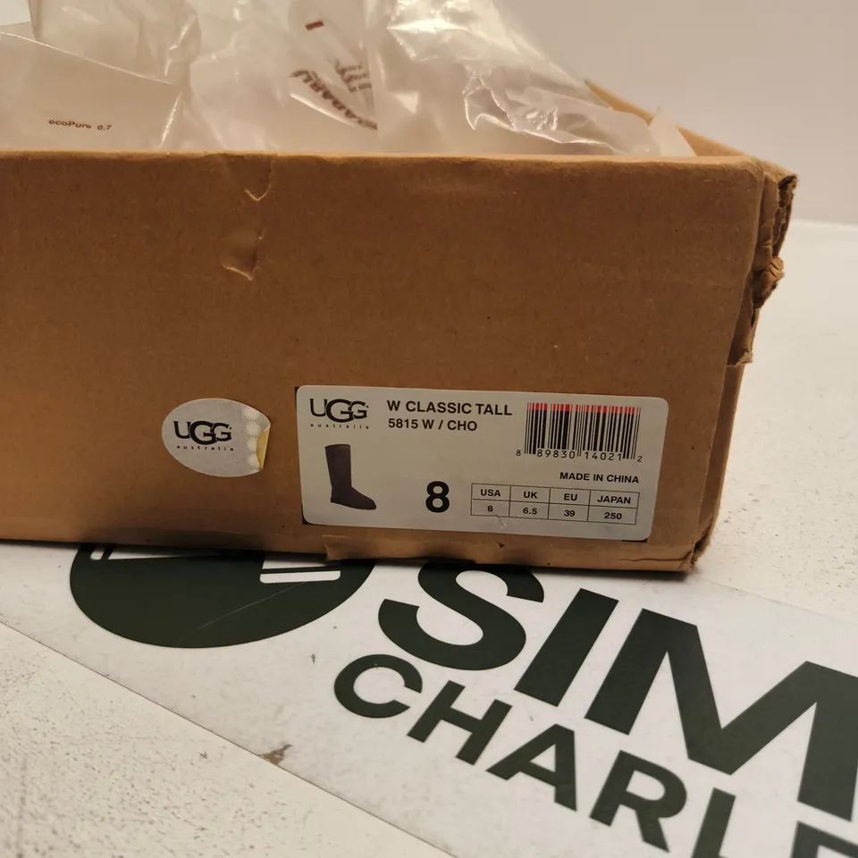 UGG CLASSIC TALL BOOTS – BROWN SUEDE, UK 6.5 (US 8)