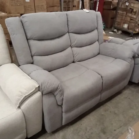 DESIGNER 2 SEATER FABRIC MANUAL RECLINER SOFA 