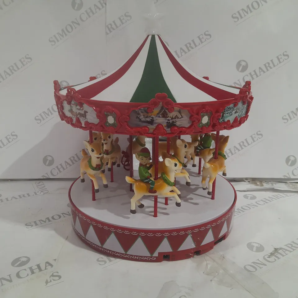 MR CHRISTMAS DELUXE VINTAGE CAROUSEL