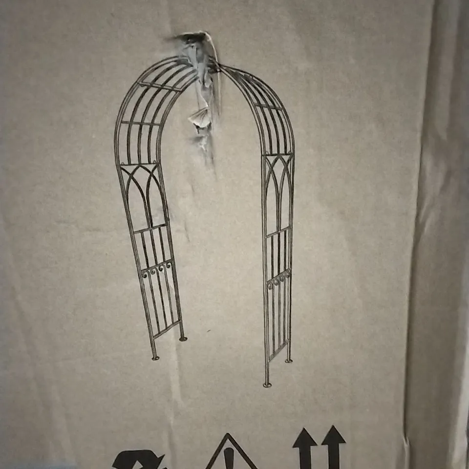 BOXED KILEY 103cm W 36cm IRON ARBOUR (1 BOX)