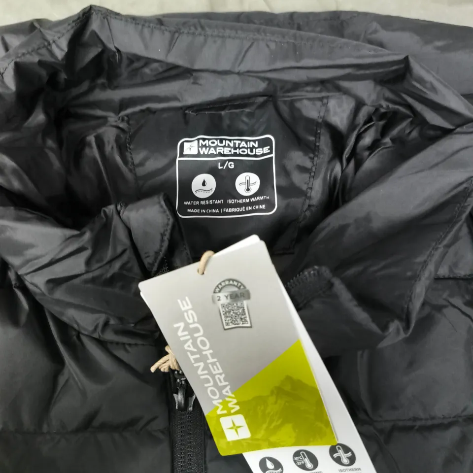 MOUNTAIN WAREHOUSE PUFFER JACKET – BLACK – UK SIZE L