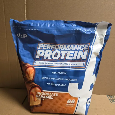PERFORMANCE PROTEIN WHEY PROTEIN CONCENTRATE & ISOLATE – CHOCOLATE CARAMEL FLAVOUR – 2KG 