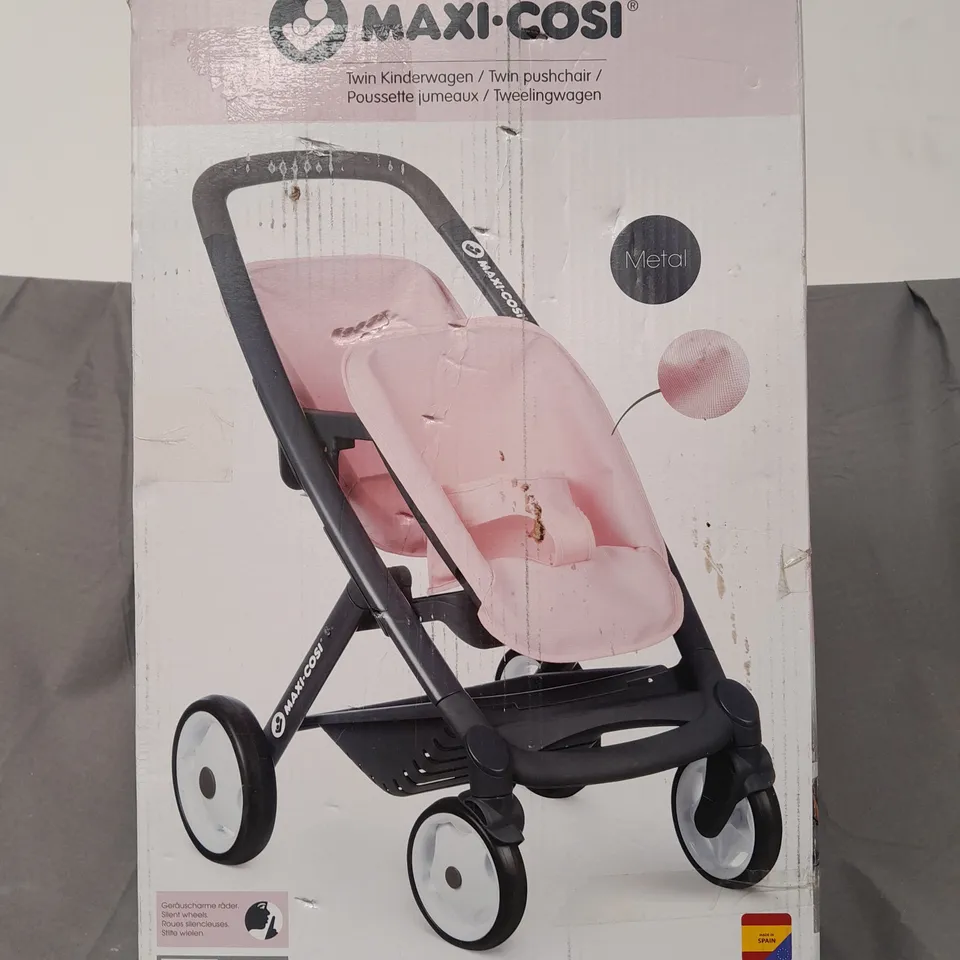 BOXED SMOBY MAXI TWIN PUSHCHAIR