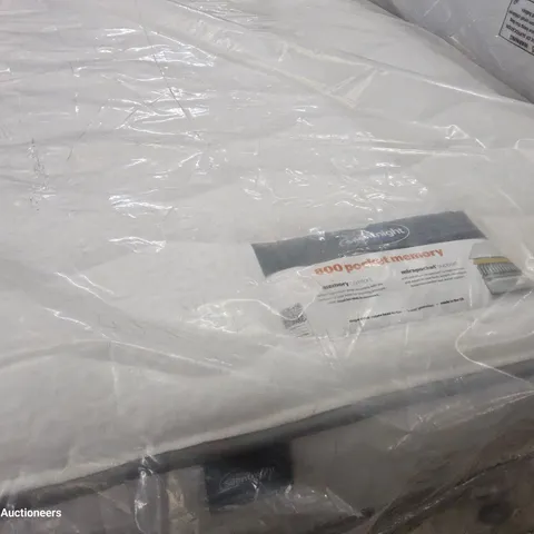 BAGGED SILENTNIGHT 3' SINGLE 800 POCKET MEMORY MATTRESS